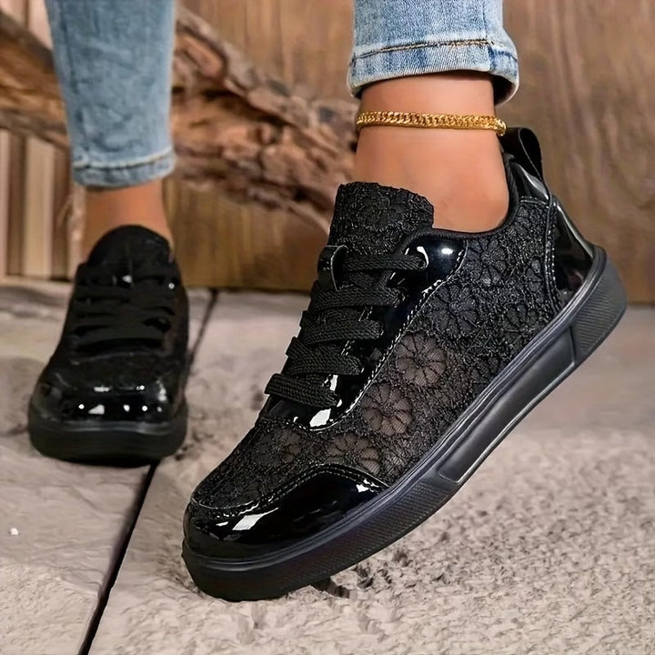 Lacey™ │ Floral Lace Sneakers