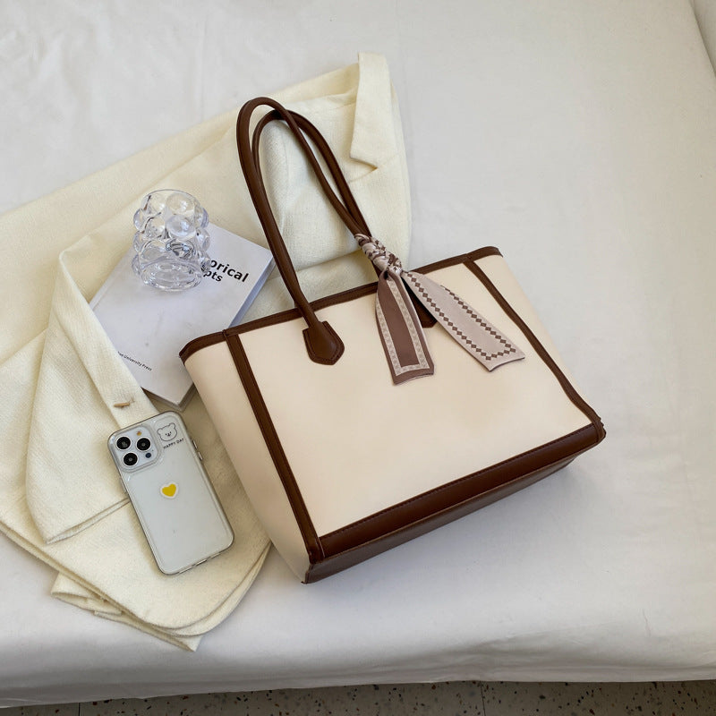 ÉLOISE™ - Contrast Trim Structured Tote Bag
