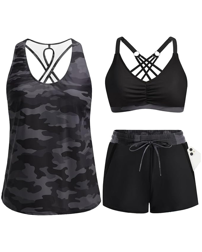 Sienna™ | 3PCS Raglan Bikini Set with Cover-Up