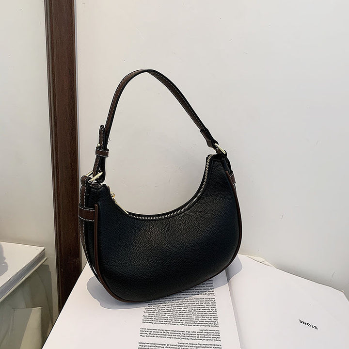 LUNETTE™ - Crescent Contrast Trim Crossbody Bag