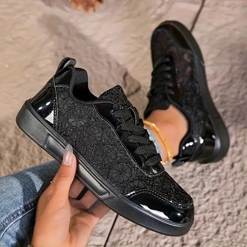 Lacey™ │ Floral Lace Sneakers