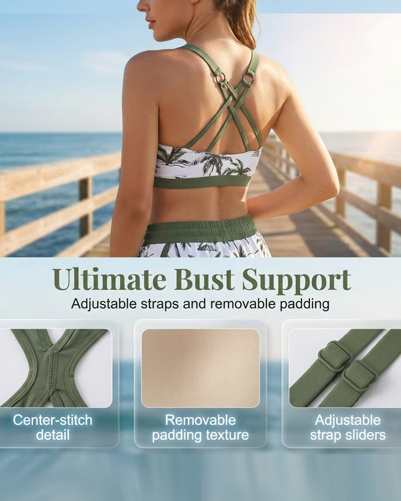 Sienna™ | 3PCS Raglan Bikini Set with Cover-Up