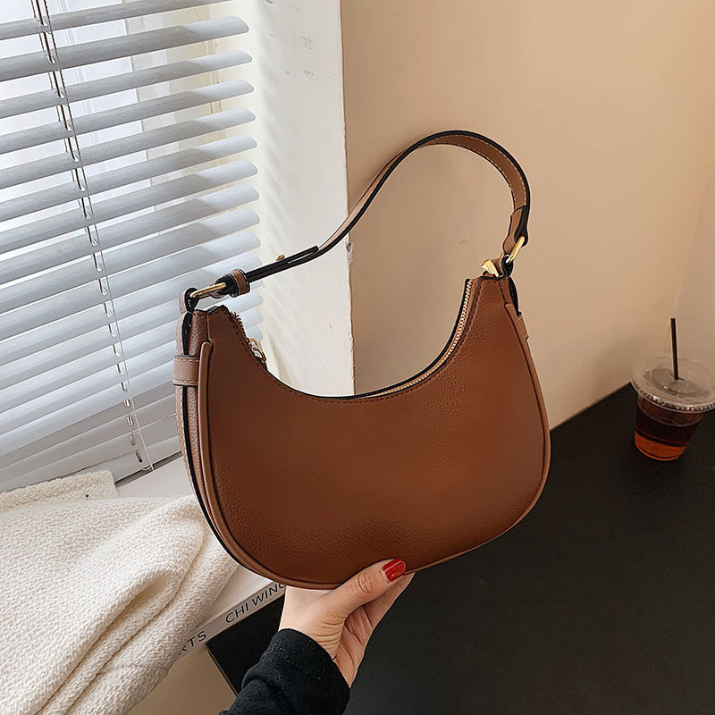 LUNETTE™ - Crescent Contrast Trim Crossbody Bag