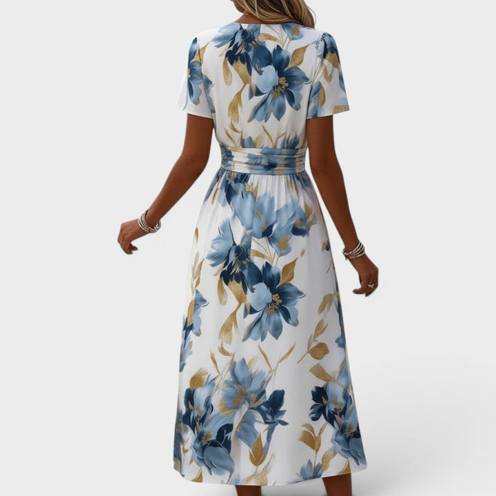 Denise™ | Floral Wrap Midi Dress