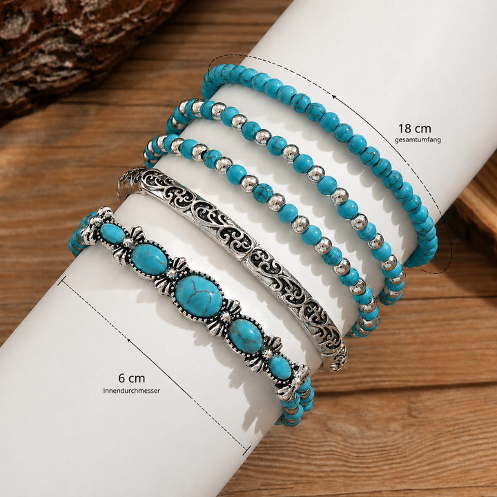 Aislin™ | Boho Beaded Stackable Bracelet Set