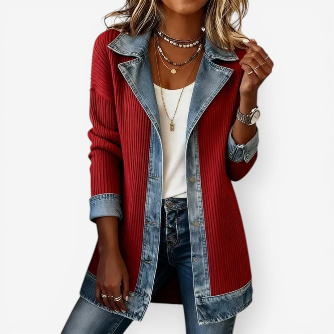 Elowen™ | Lightweight Indigo Summer Knit Jacket