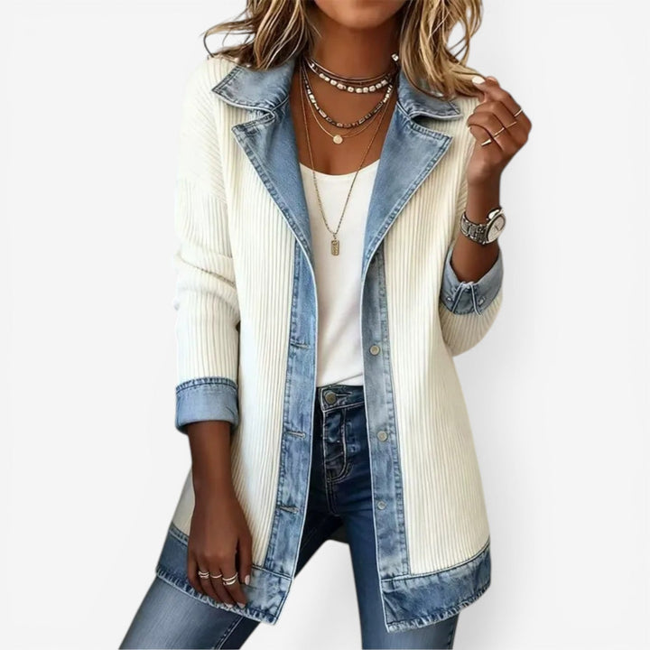 Elowen™ | Lightweight Indigo Summer Knit Jacket
