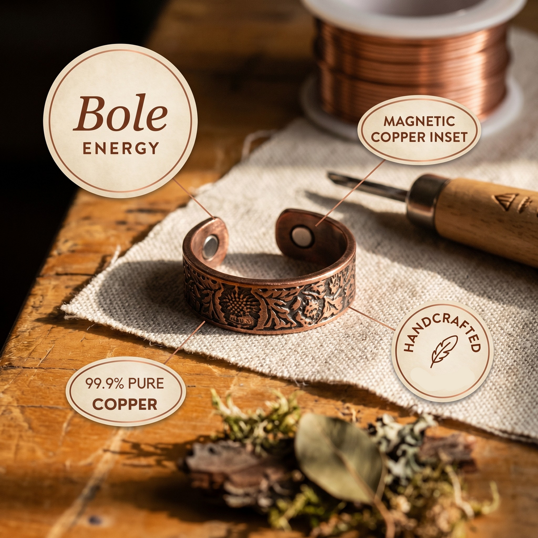 Bague en cuivre Bole de Chloé – vue 5