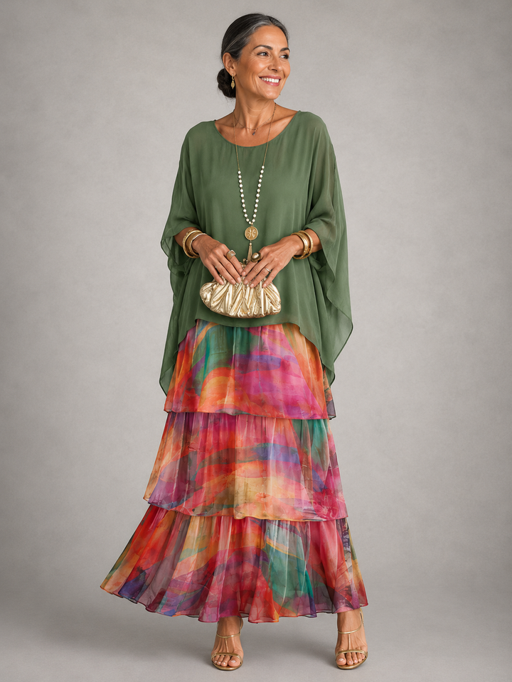 Avielle™ | Elegant Flowy Maxi Dress