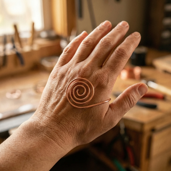Spirale de main en cuivre Flow de Chloé – vue 2