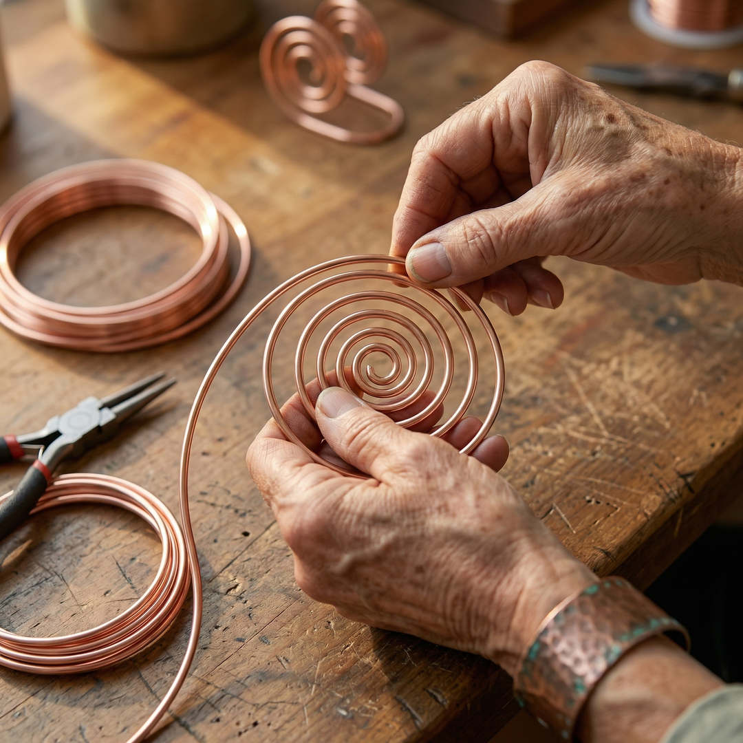 Spirale de main en cuivre Flow de Chloé – vue 4