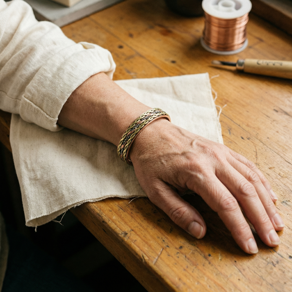 Bracelet en cuivre Weave de Chloé – vue 2