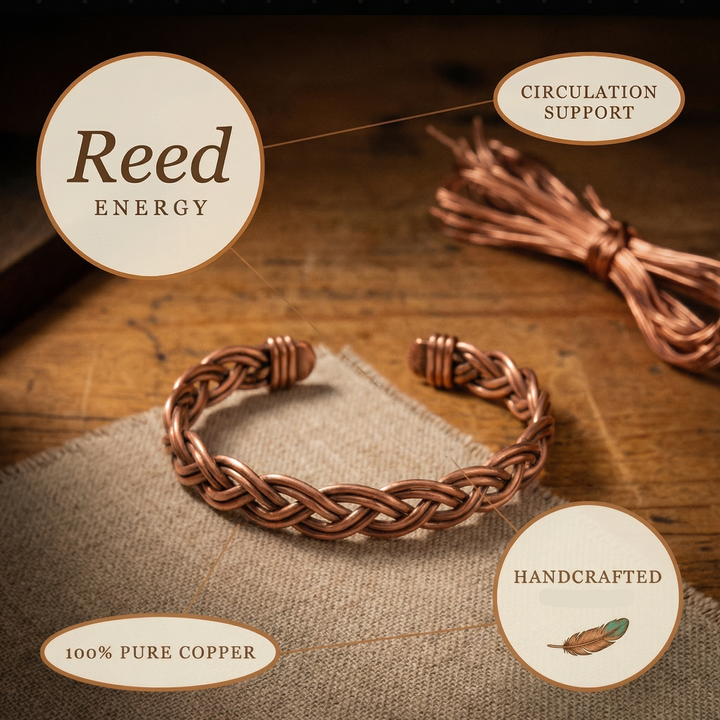 Bracelet de cheville en cuivre Reed de Chloé – vue 5