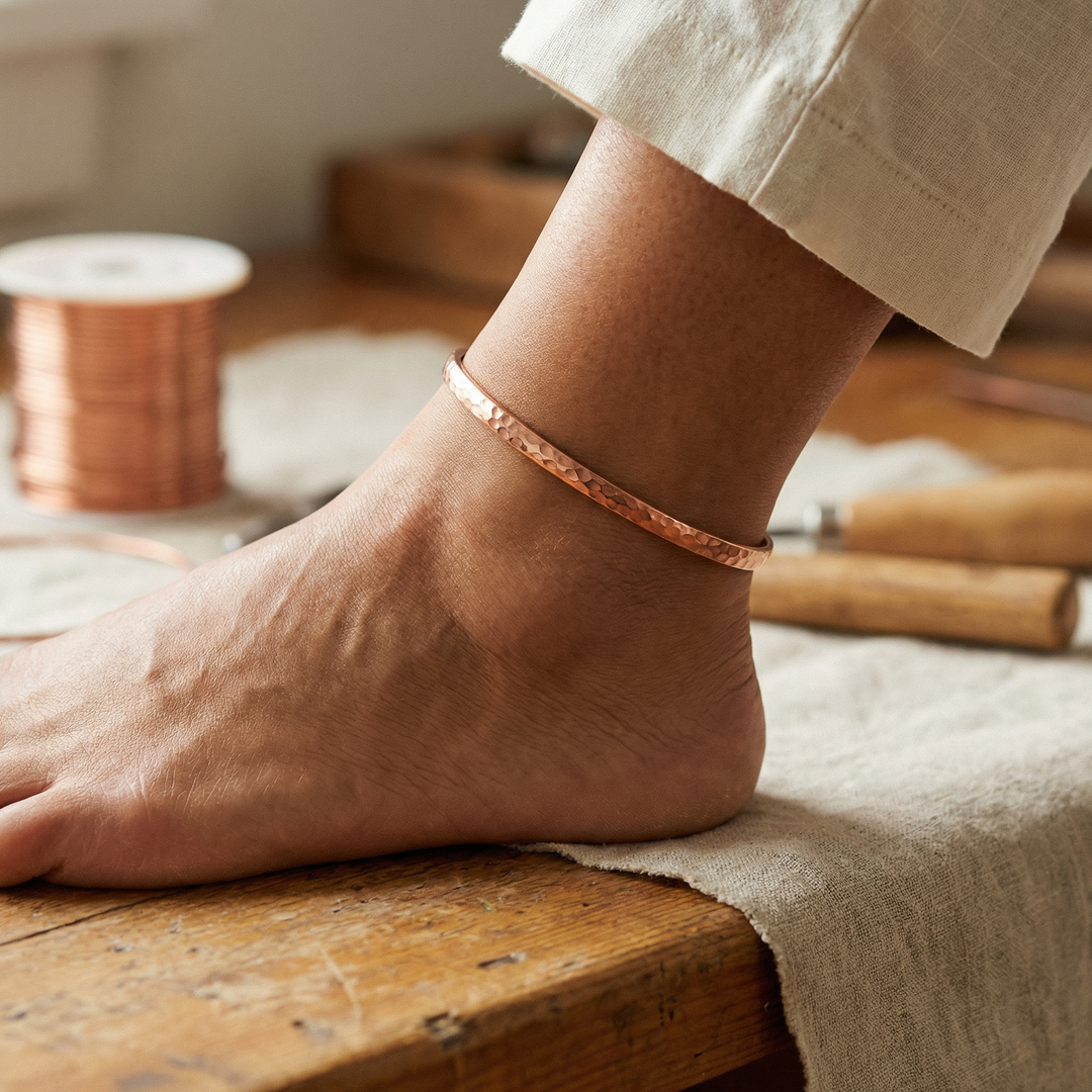 Bracelet de cheville en cuivre Sand de Chloé
