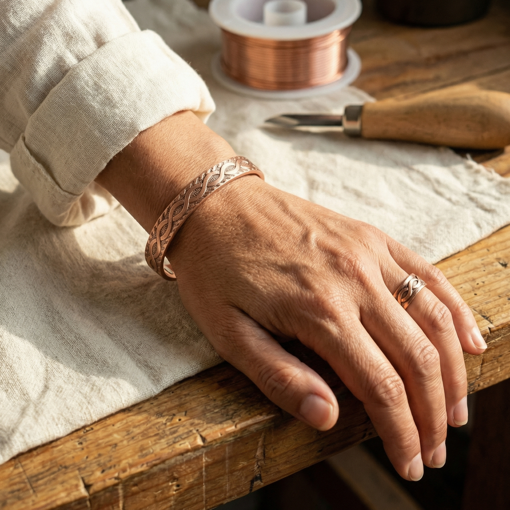 Parure en cuivre Knot de Chloé – vue 2