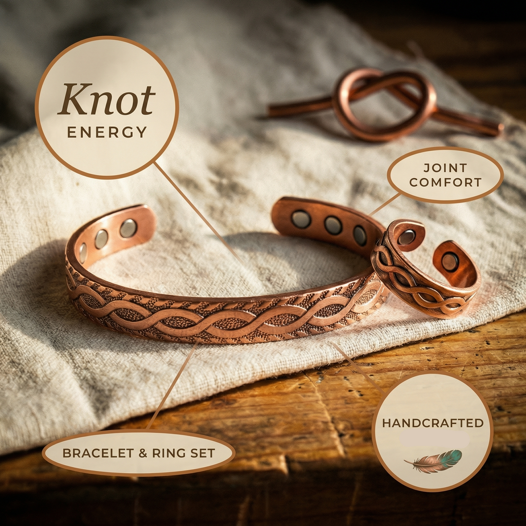 Parure en cuivre Knot de Chloé – vue 5