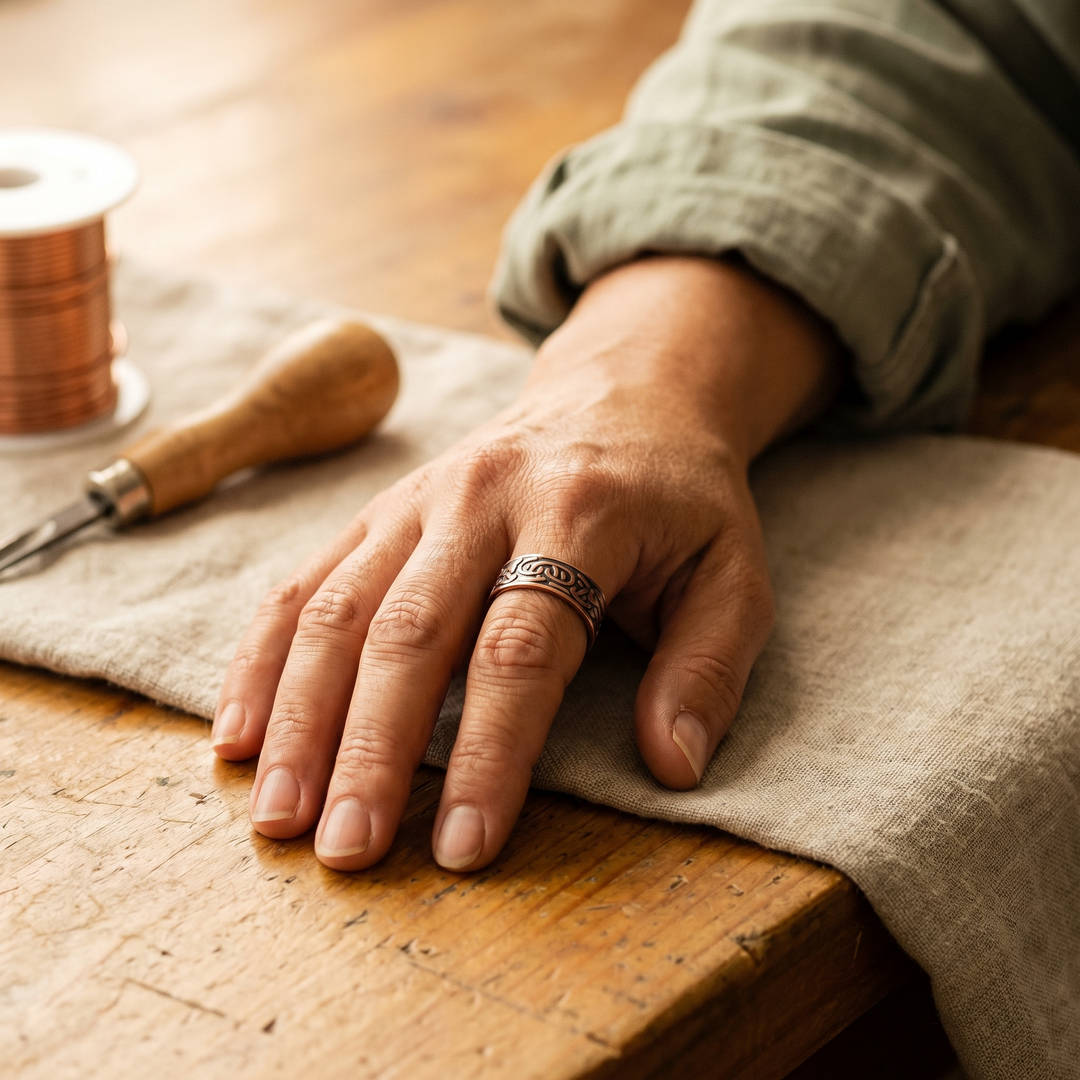 Bague en cuivre Burr de Chloé – vue 4