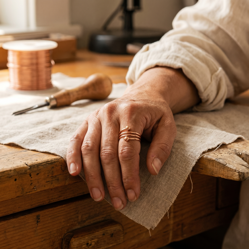 Bague en cuivre Silt de Chloé – vue 2