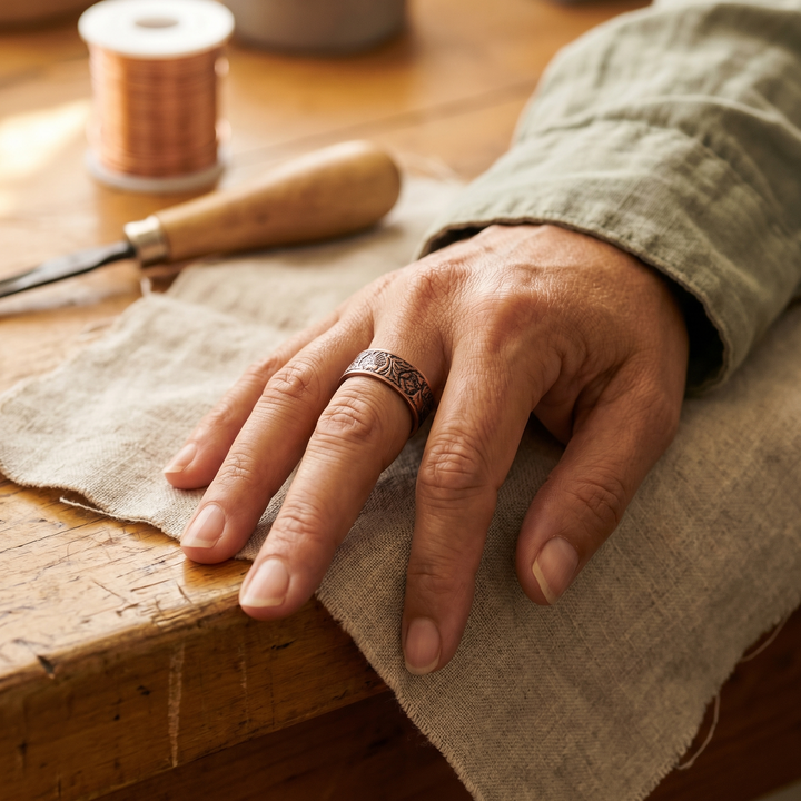 Bague en cuivre Bole de Chloé – vue 2