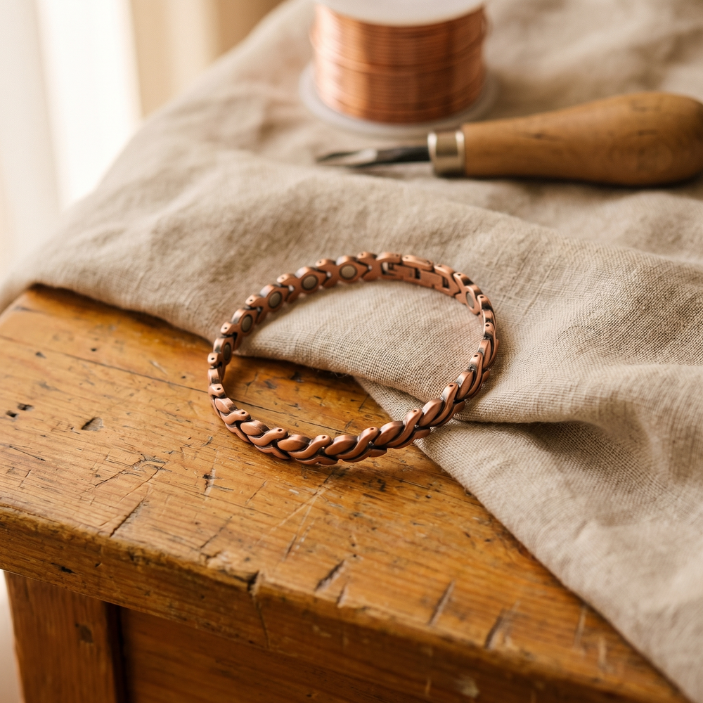 Bracelet de cheville en cuivre Dune de Chloé – vue 2