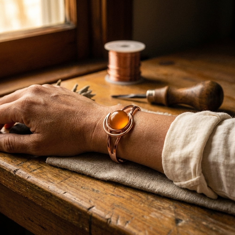 Bracelet en cuivre Sphere Orange de Chloé – vue 2