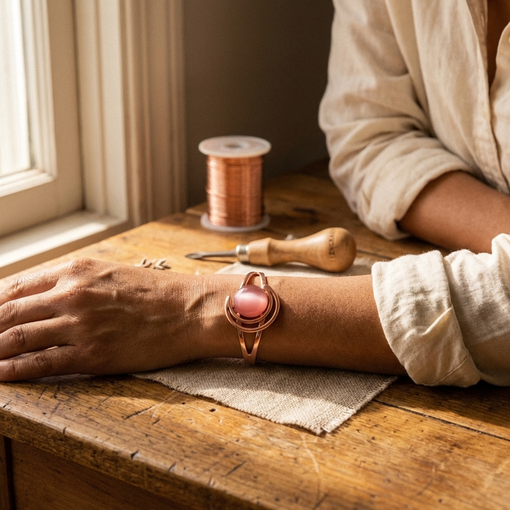 Bracelet en cuivre Sphere Rose de Chloé – vue 2