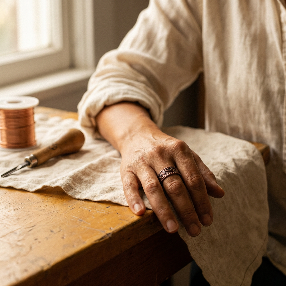 Bague en cuivre Fern de Chloé – vue 2