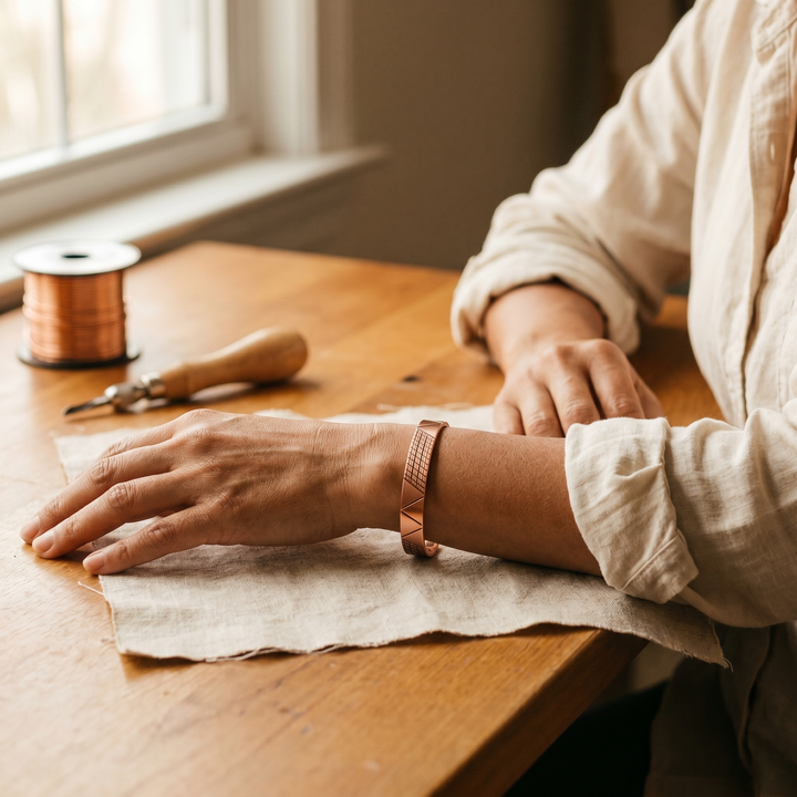 Bracelet en cuivre Crest de Chloé – vue 2