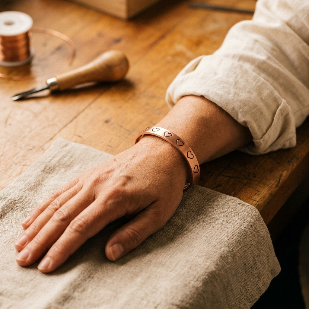 Bracelet en cuivre Hearth de Chloé – vue 2