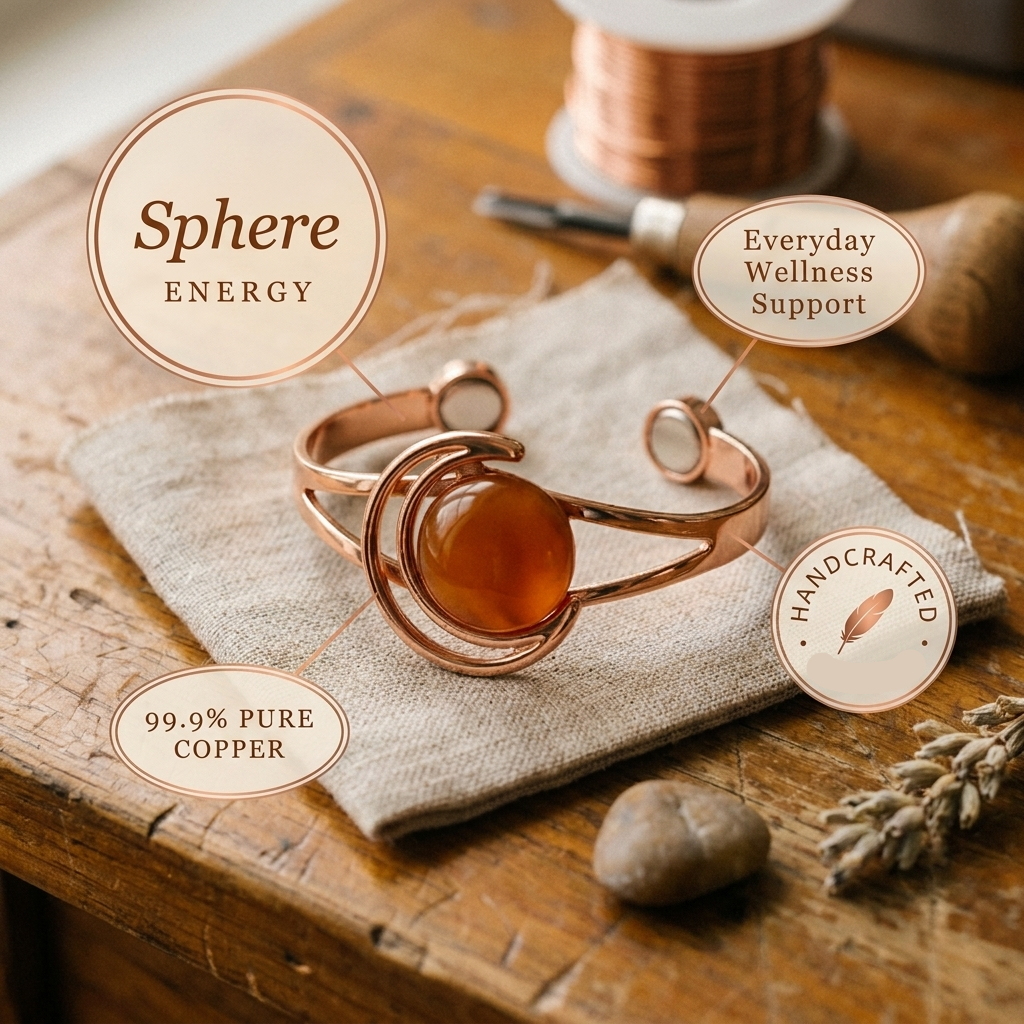 Bracelet en cuivre Sphere Orange de Chloé – vue 5