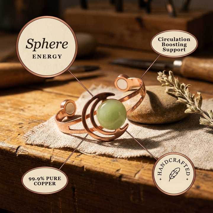 Bracelet en cuivre Sphere Vert de Chloé – vue 5