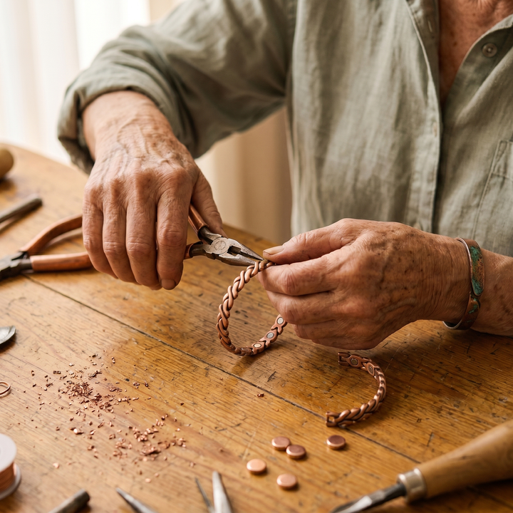 Bracelet de cheville en cuivre Dune de Chloé – vue 4