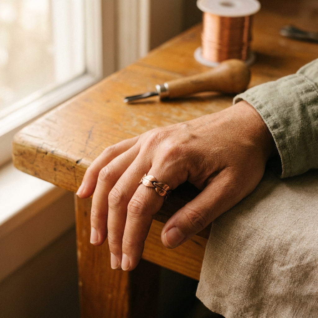 Bague en cuivre Bind de Chloé – vue 2