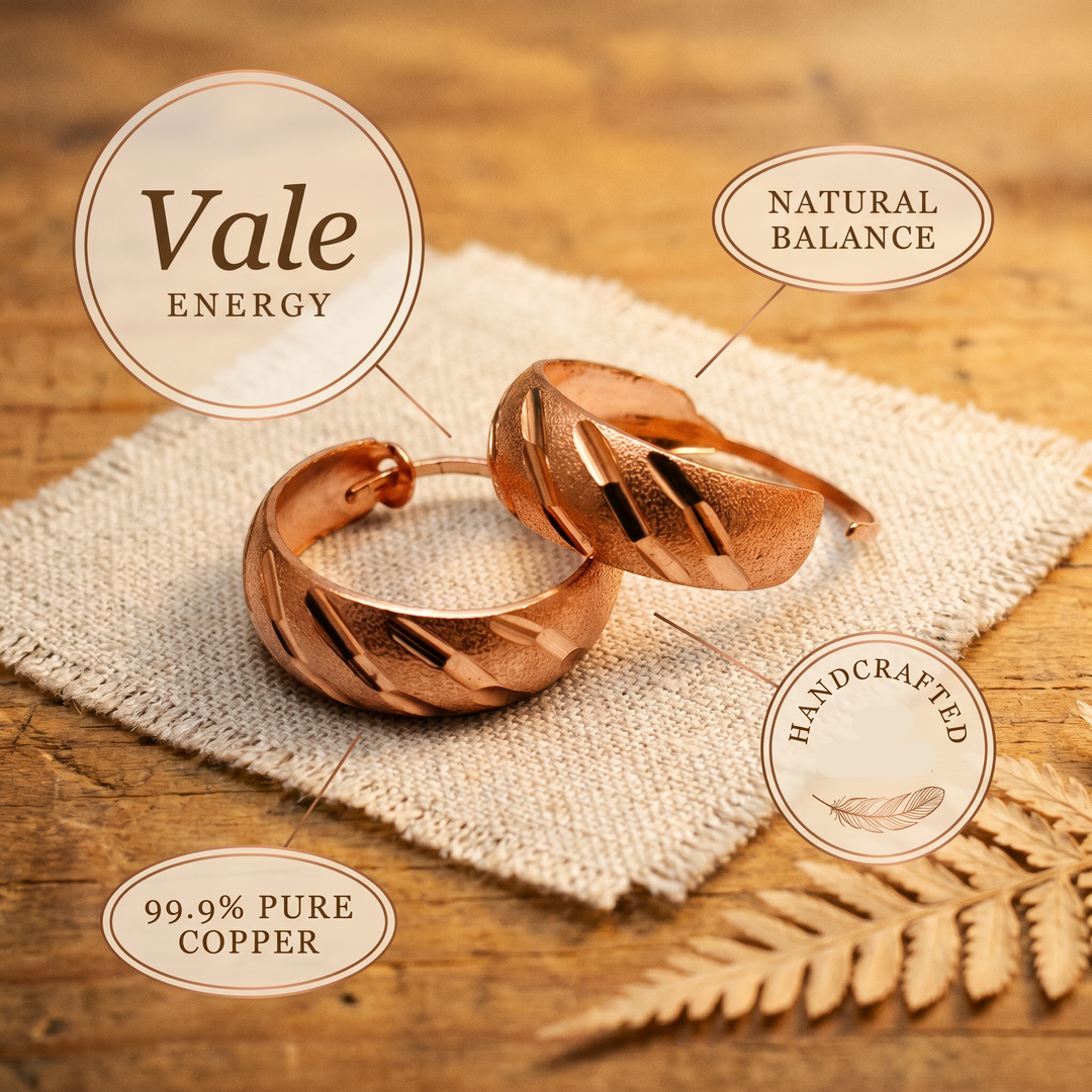 Boucles d'oreilles en cuivre Vale de Chloé – vue 5