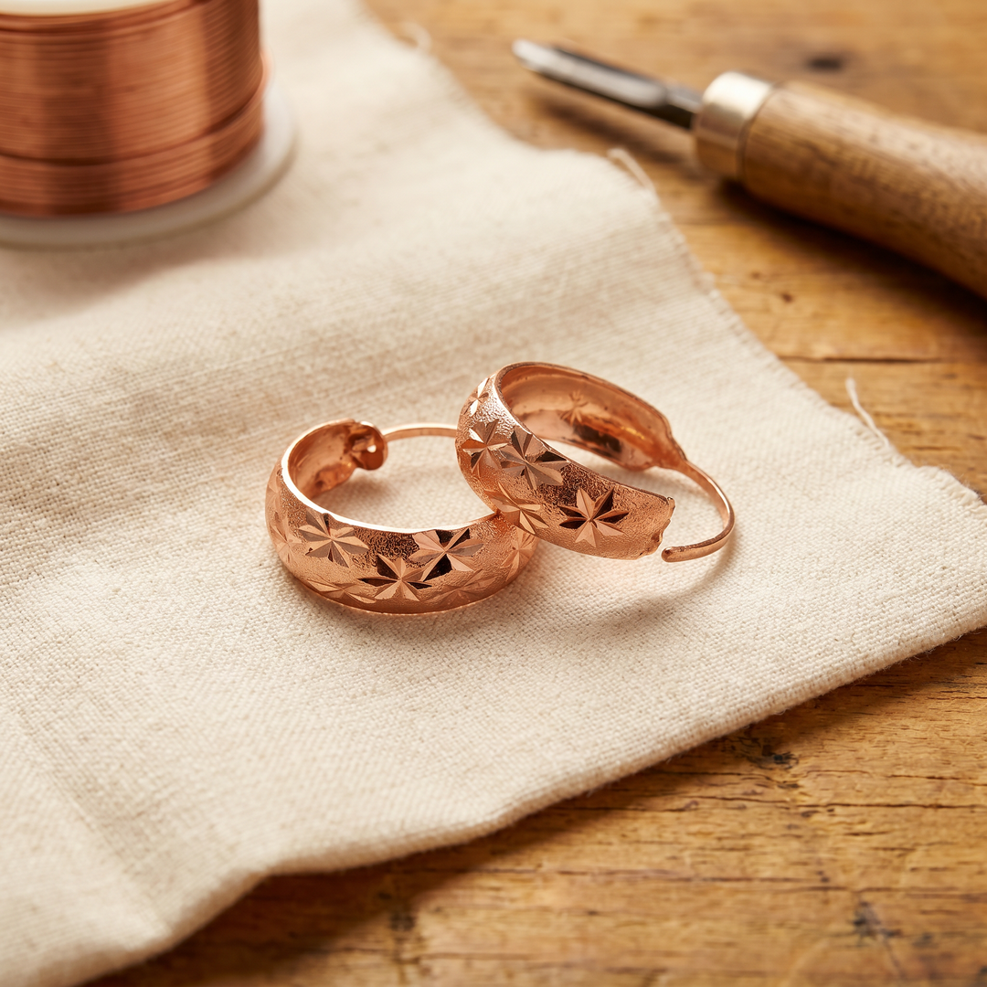 Boucles d'oreilles en cuivre Dew de Chloé