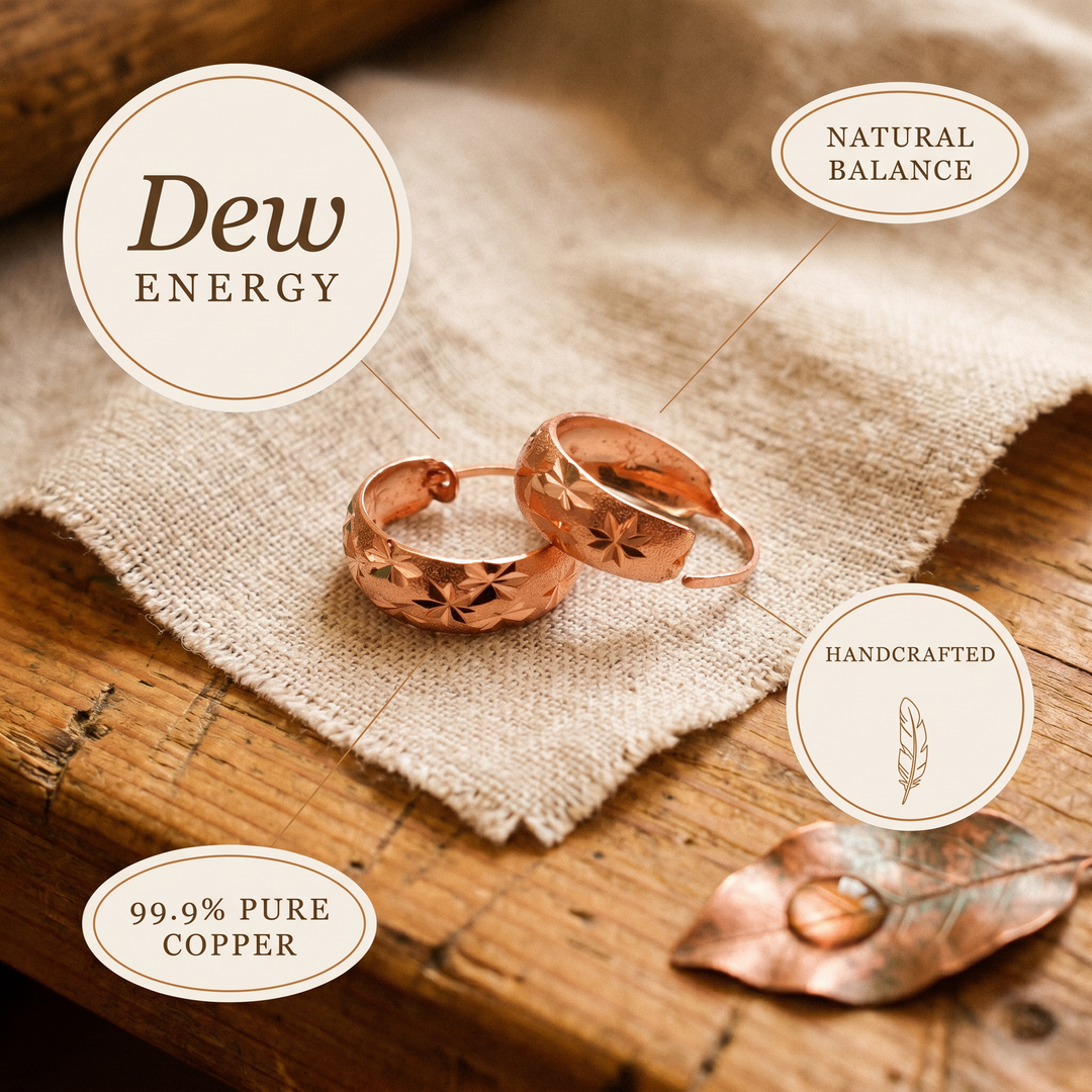 Boucles d'oreilles en cuivre Dew de Chloé – vue 5