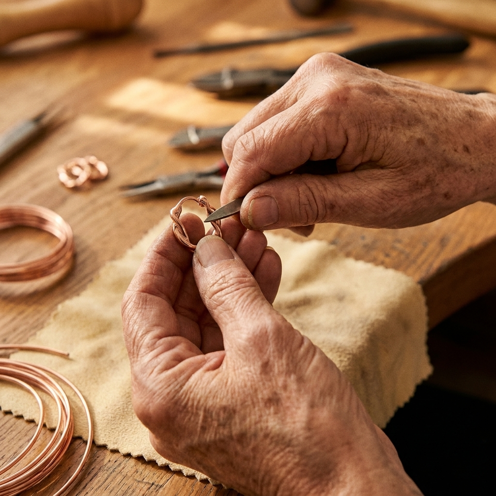 Créoles en cuivre Wren de Chloé – vue 3