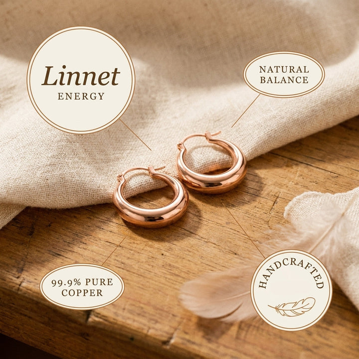 Créoles en cuivre Linnet de Chloé – vue 5