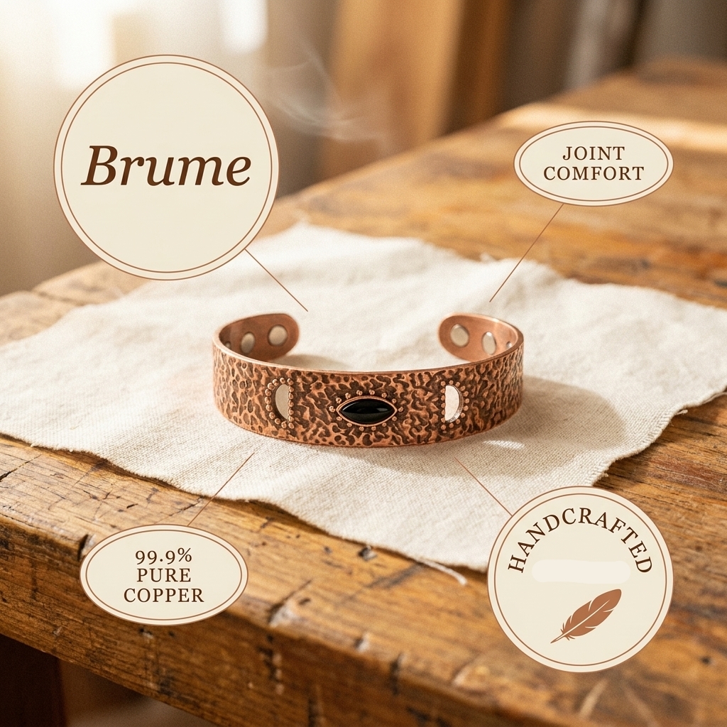 Bracelet en cuivre Brume de Chloé – vue 5