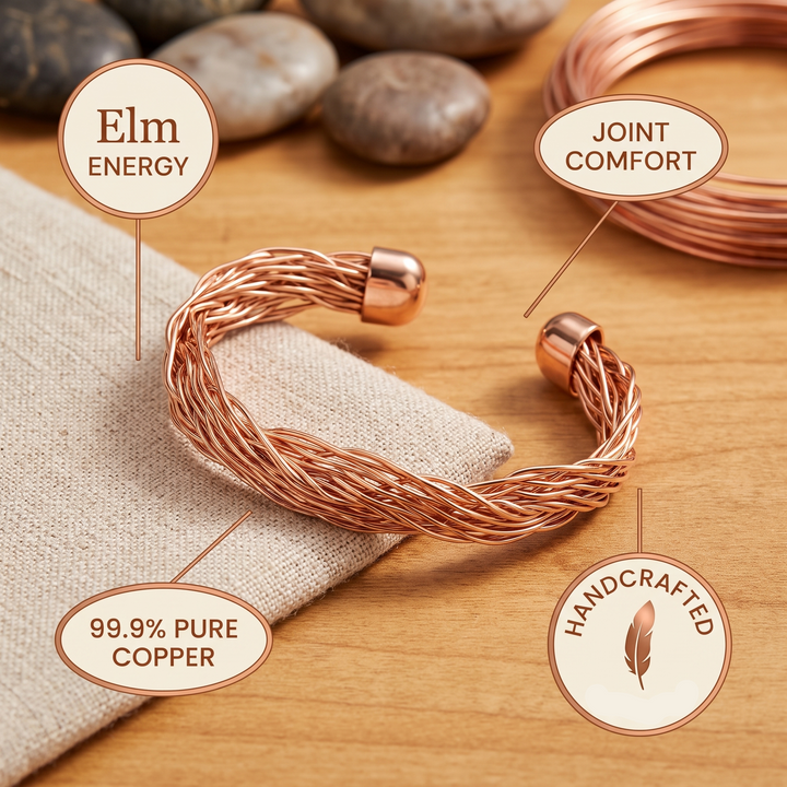 Bracelet manchette en cuivre Elm de Chloé – vue 5