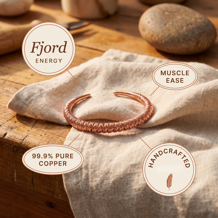 Manchette en cuivre Fjord de Chloé – vue 5
