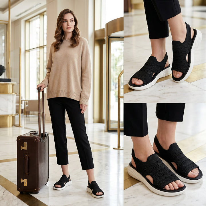 Isidora™ | Platform Breathable Knit Sandals