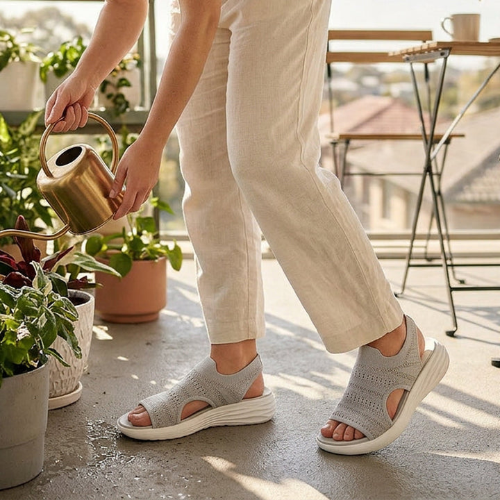 Isidora™ | Platform Breathable Knit Sandals